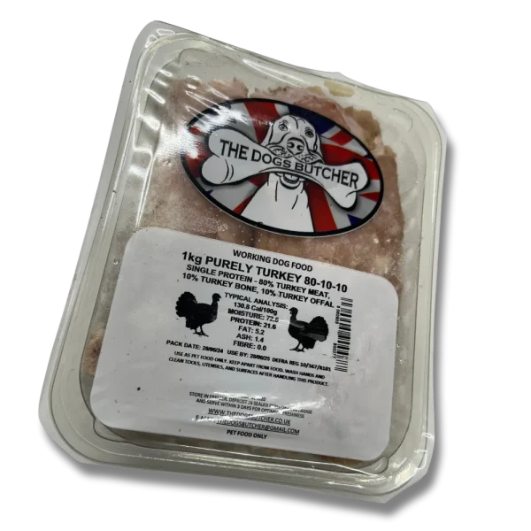 The Dog's Butcher Purely Turkey 80:10:10 1kg