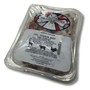 The Dog's Butcher Venison, Beef with Turkey 80:10:10 1kg