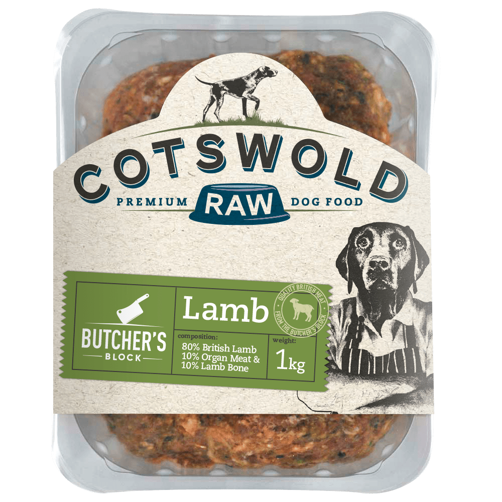 Cotswold RAW Butcher’s Block Lamb 80/10/10 1KG Raw Dog