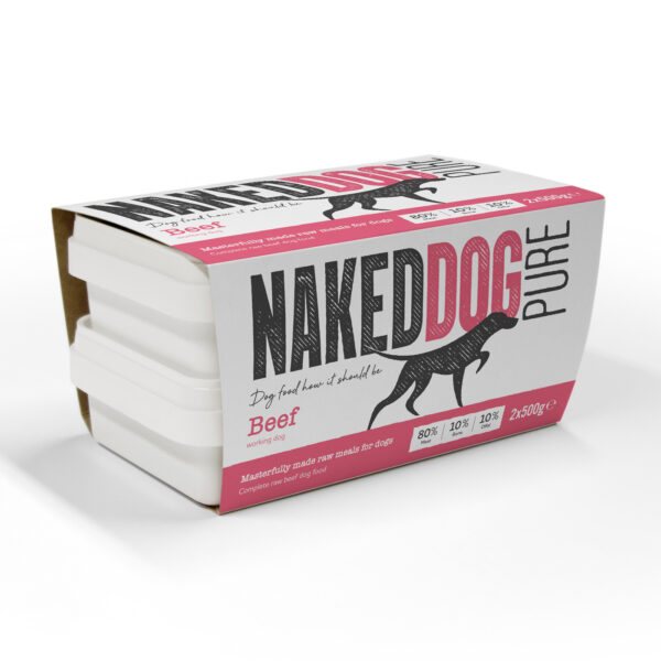 Naked Dog Pure Beef (2 x 500g)