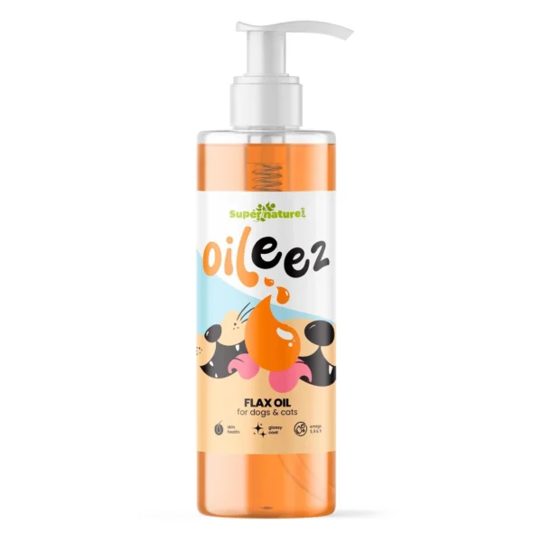 Supernature Pet Oileez Flaxseed Oil for Dogs & Cats 500ml