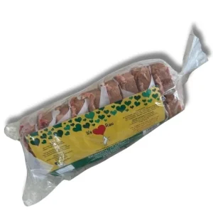 We Love Raw Balanced Ultra Complete: British Beef & Lamb Tripe with Free Range Chicken & Vegetables 9 x150g Heart Shaped Burgers