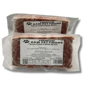 Premium Raw Premium Chicken & Salmon 80:10:10 454g