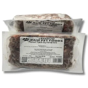 Premium Raw Premium Tripe & Oily Fish 80:10:10 454g