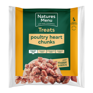 Natures Menu Poultry Heart Chunks 1kg