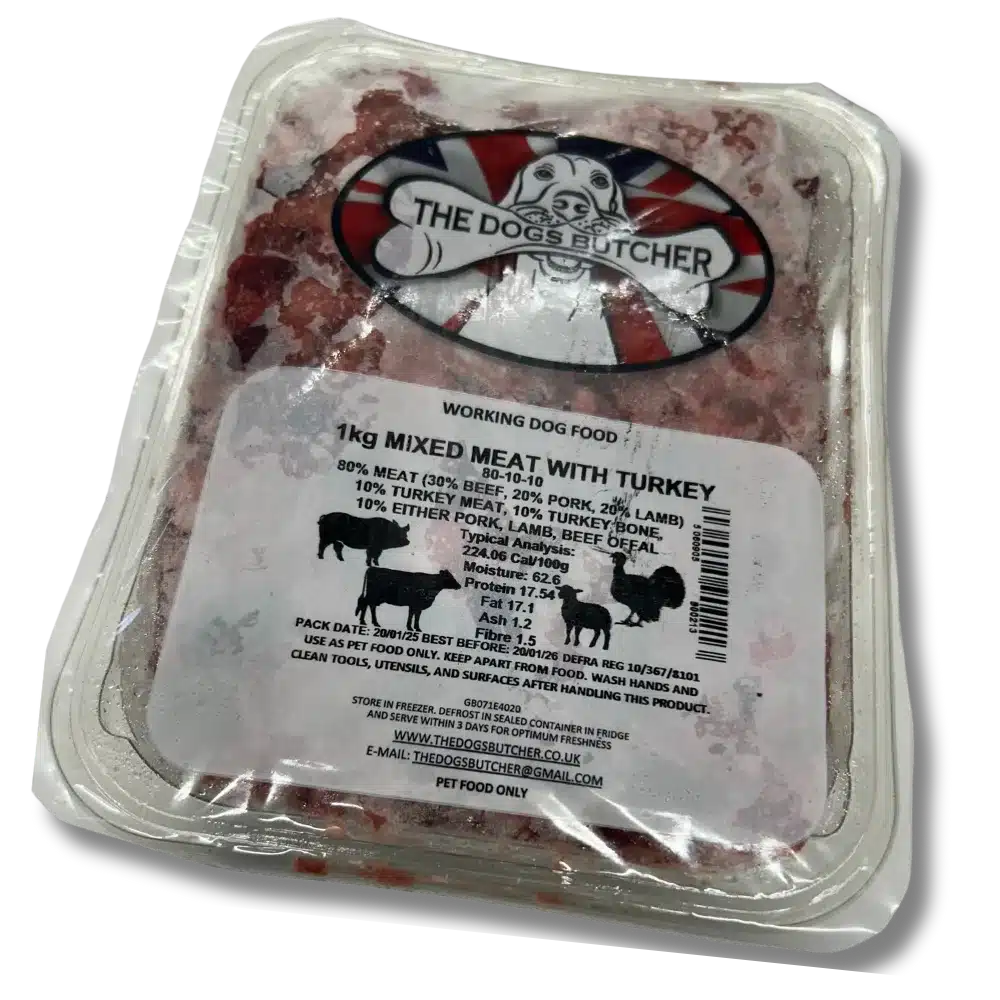 TDB Mixed Meat Turkey Complete Raw Diet for Dogs