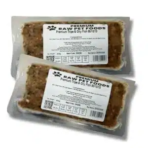 Premium Raw Premium Tripe & Oily Fish 80:10:10 454g