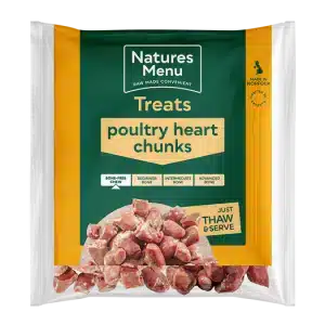 Natures Menu Poultry Heart Chunks 1kg