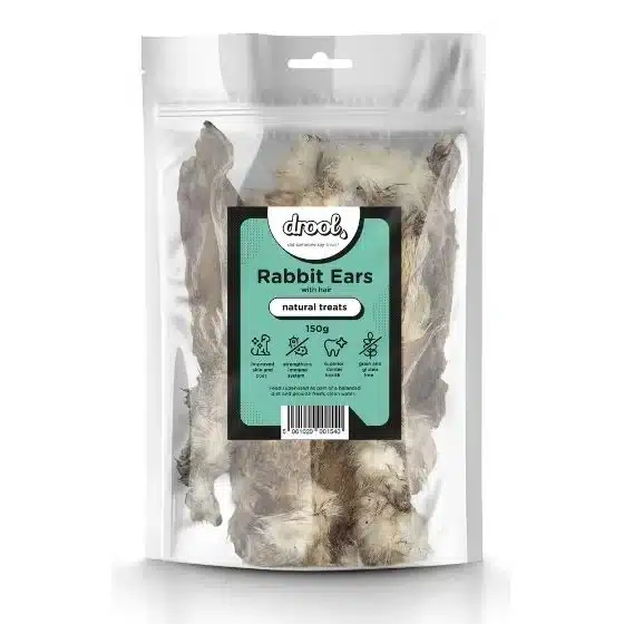DroolTreatsRabEars150g