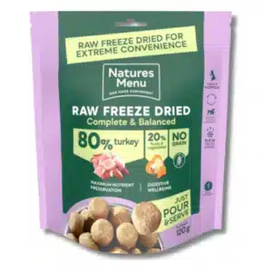Natures Menu Raw Freeze Dried Turkey 80/20  120g