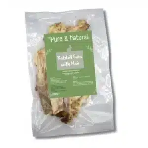 Pure & Natural Rabbit Ears with Hair 100g
