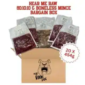 Hear Me Raw BARGAIN BOX 80:10:10 & Minces (20 X 454g)