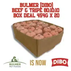 Bulmer (DIBO) Beef & Tripe 80:10:10 Box Deal 454g X 20