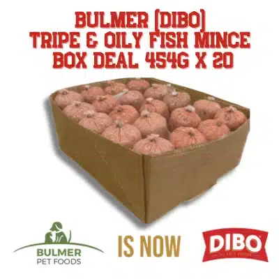 Bulmer (DIBO) Tripe & Oily Fish Mince Box Deal 454g X 20