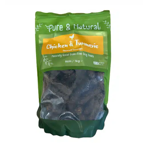 Pure & Natural Gourmet Sausages Chicken & Turmeric 1kg